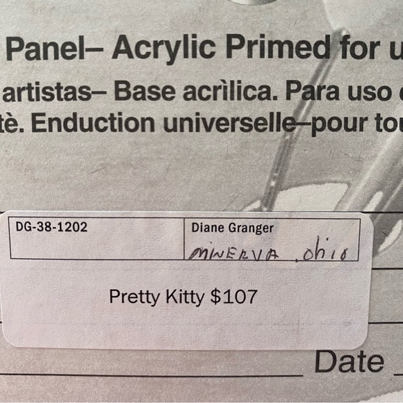 Black and White Cat Painting - Picture 8 of 8